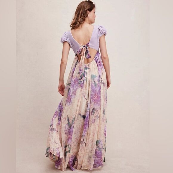 Free People Colette Maxi Dress/ size 10 - Picture 5 of 13